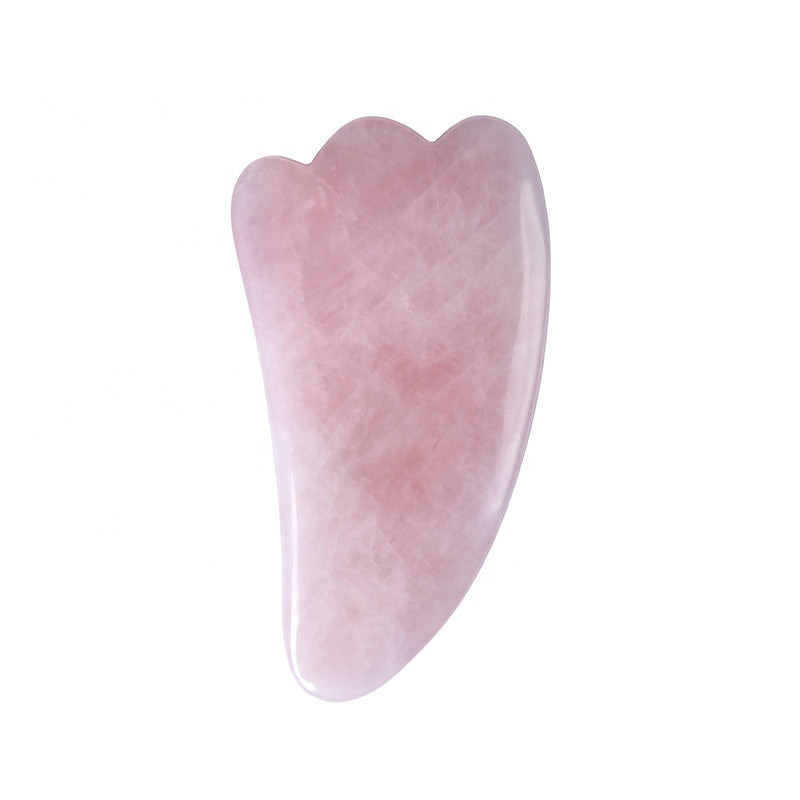 Planche de Gua Sha en Quartz Rose – Massage et Soin Naturel