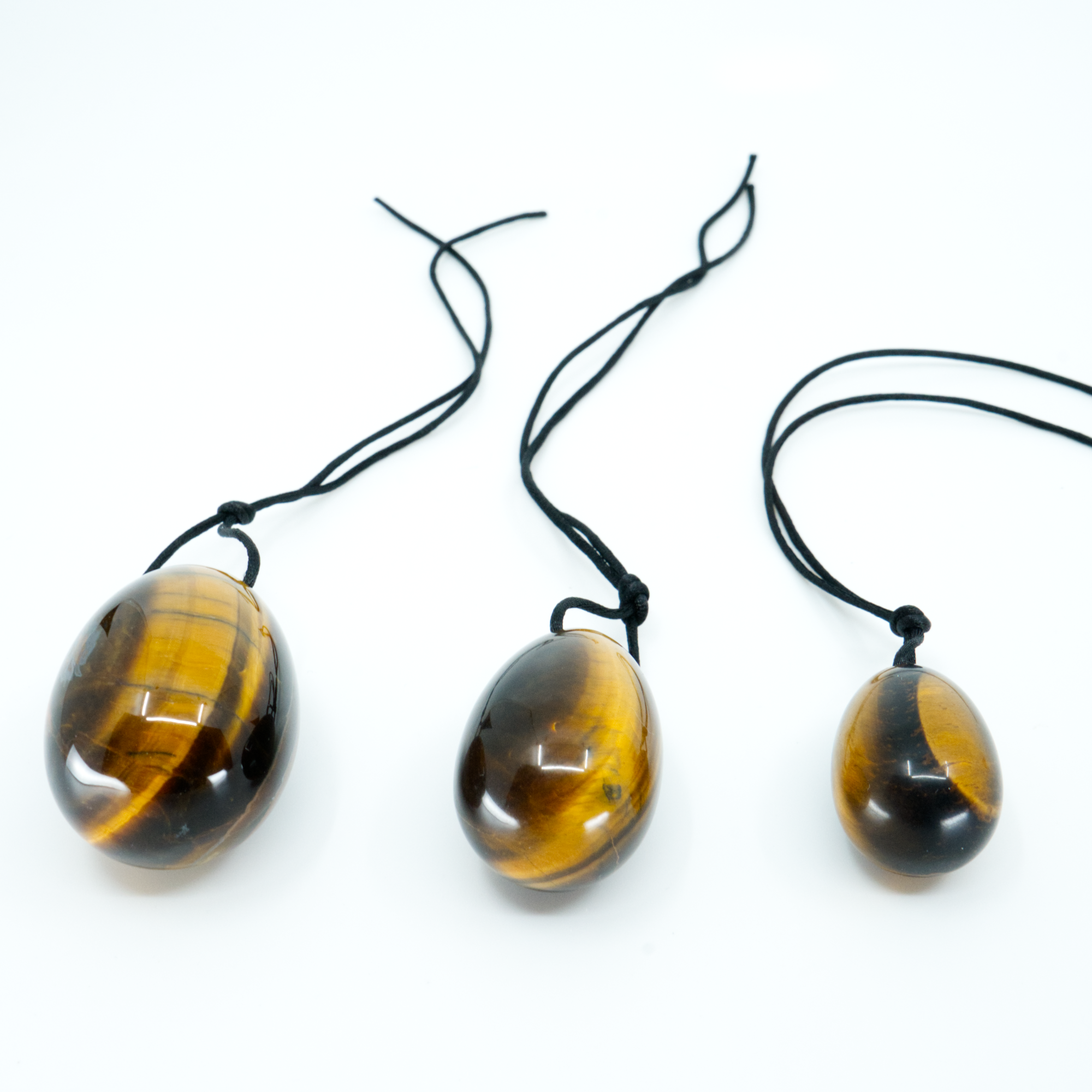 Œufs de Yoni en Œil de Tigre - Confiance en Soi et Énergie Protectrice