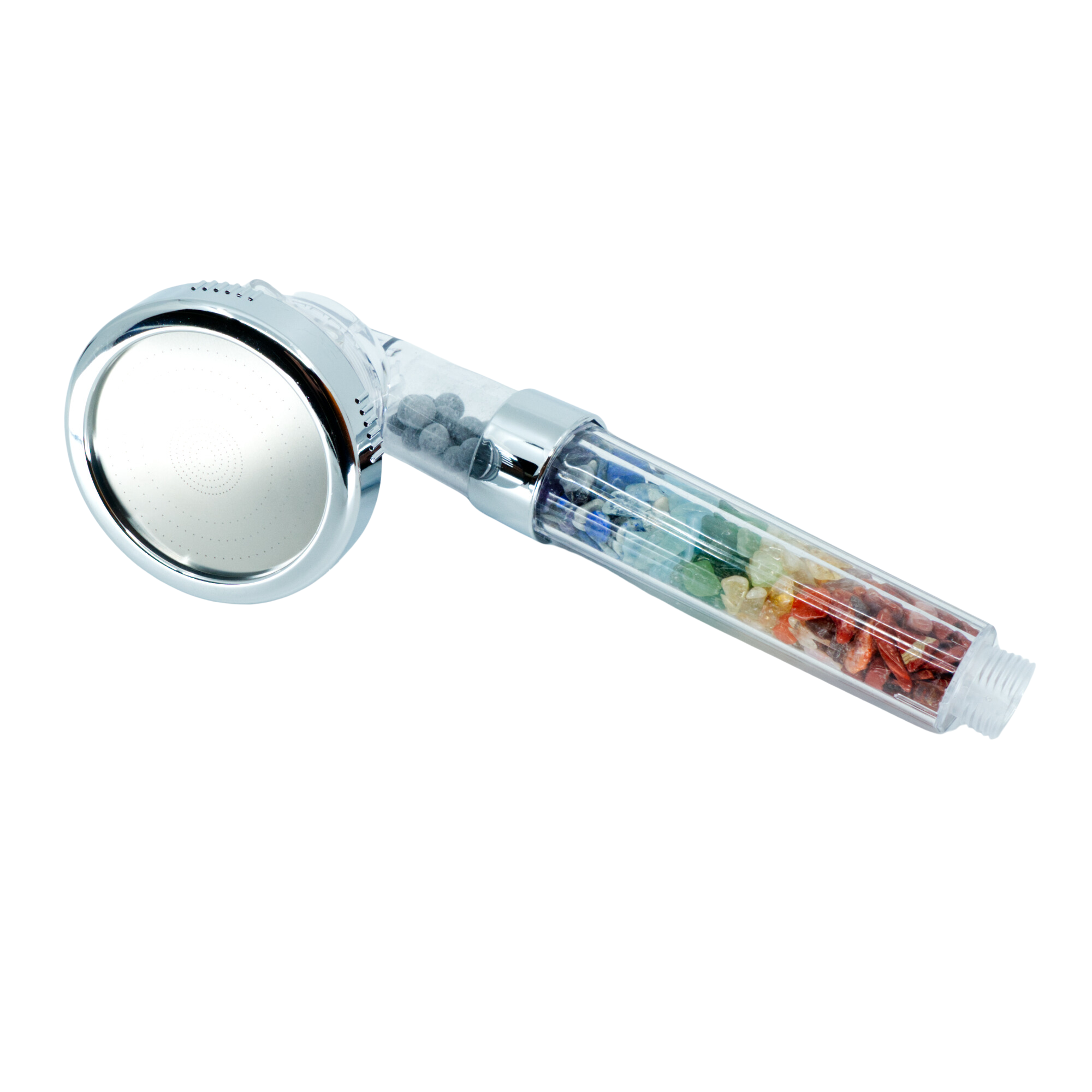 Pommeau de Douche avec Pierres Précieuses Naturelles - 7 Chakras - Équilibre Énergétique et Bien-être au Quotidien