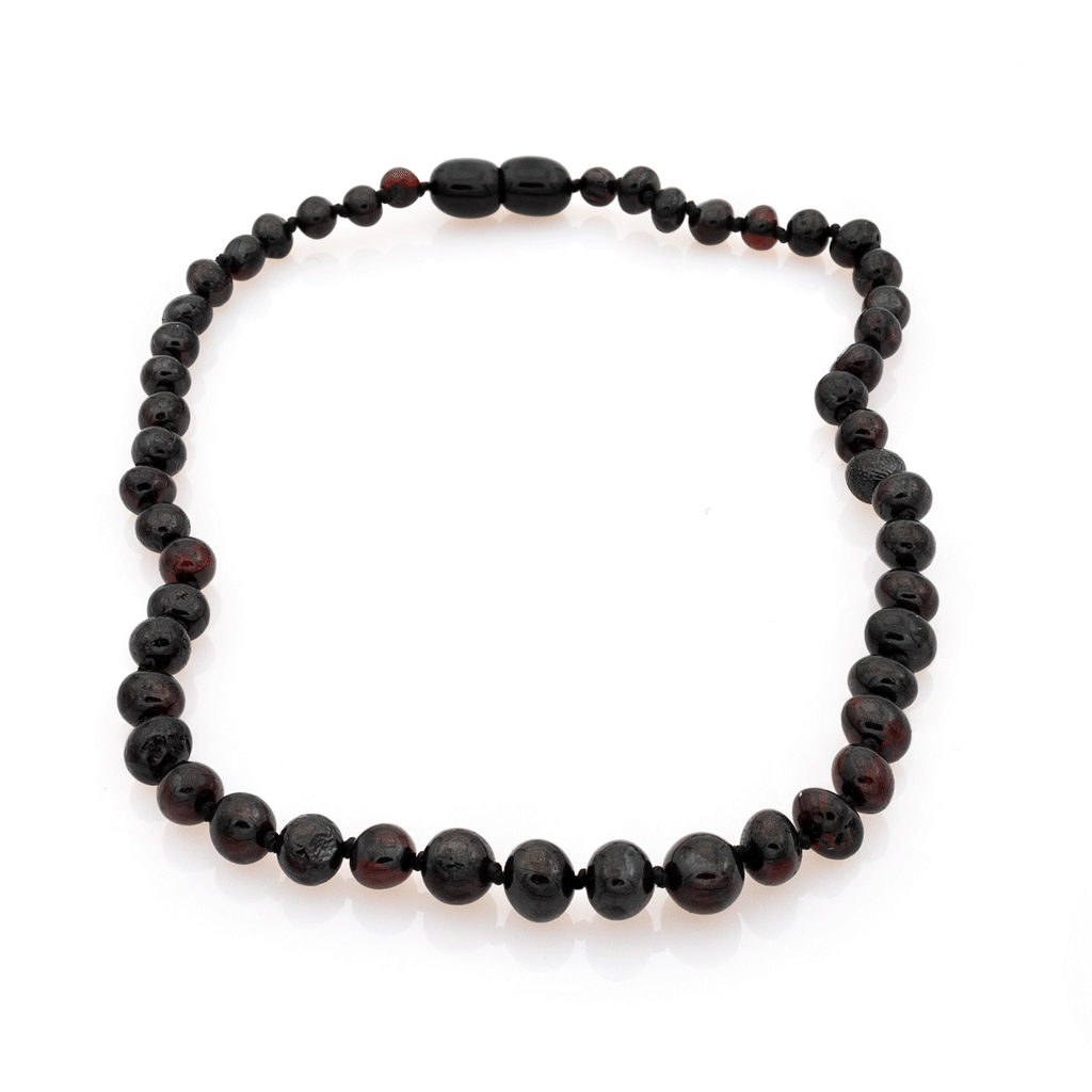 Collier Ambre Bébé Perles Baroques – Cerise, Naturel et Authentique