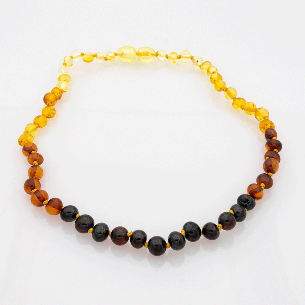 Collier Ambre Bébé Perles Baroques – Arc-en-ciel, Naturel et Authentique