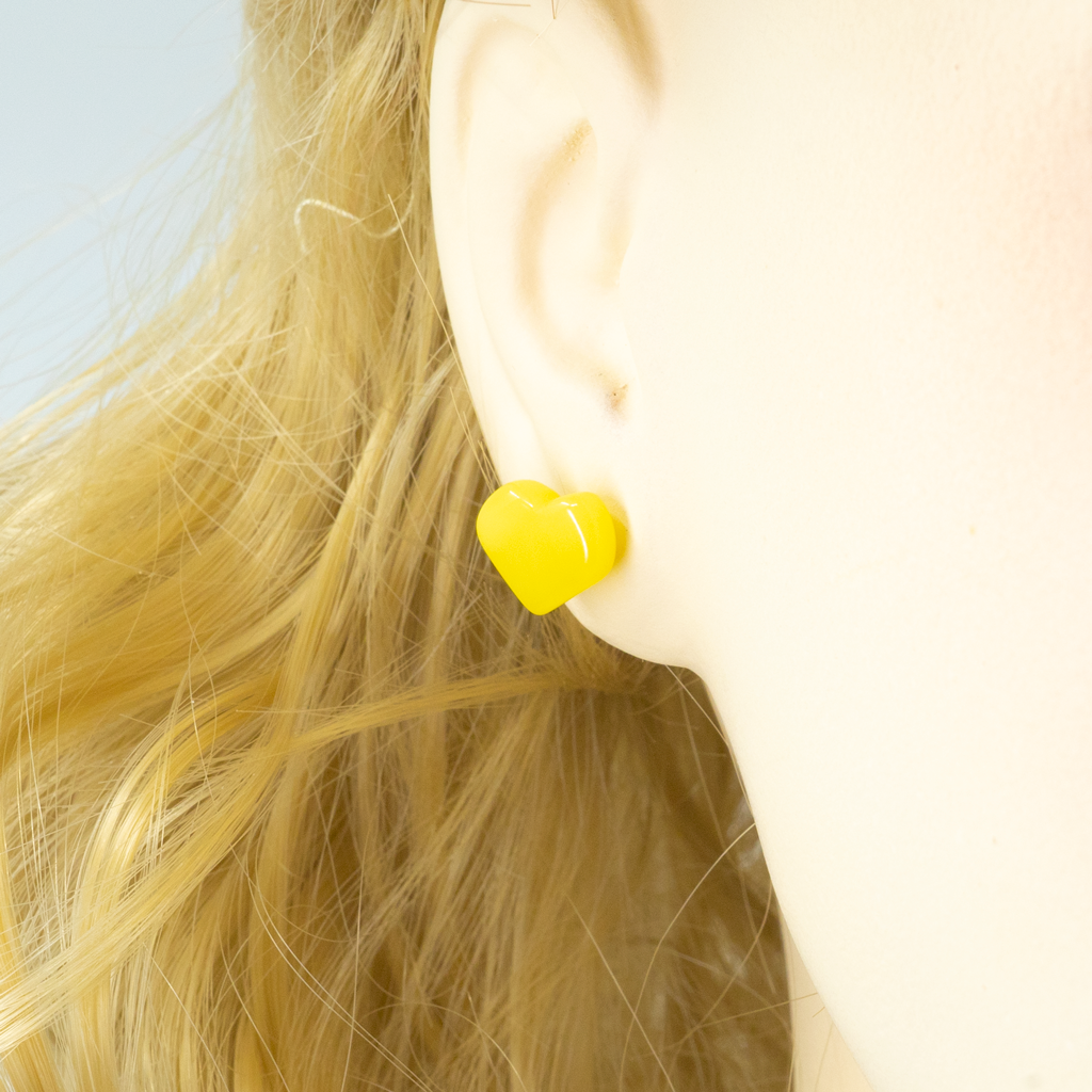 Bernsteinherz und Ohrstecker aus Sterlingsilber - Milch