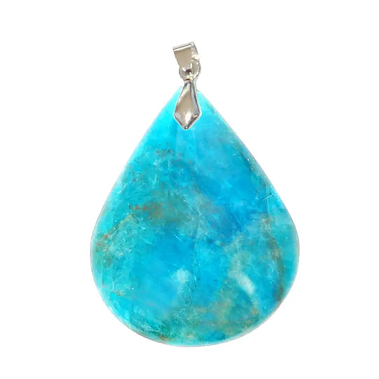 Pendentif Goutte en Apatite Claire Extra – Fluidité & Élévation