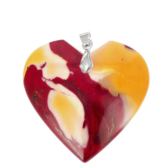 Pendentif Cœur en Mookaïte Extra – Force & Sagesse Intérieure