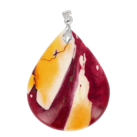 Pendentif Goutte en Mookaïte Extra – Énergie & Stabilité Naturelle