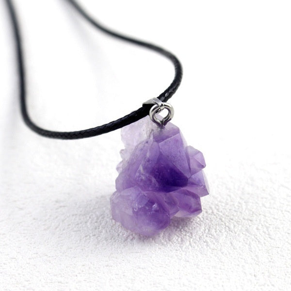 Pendentif avec une améthyste naturelle - Gemio.ch