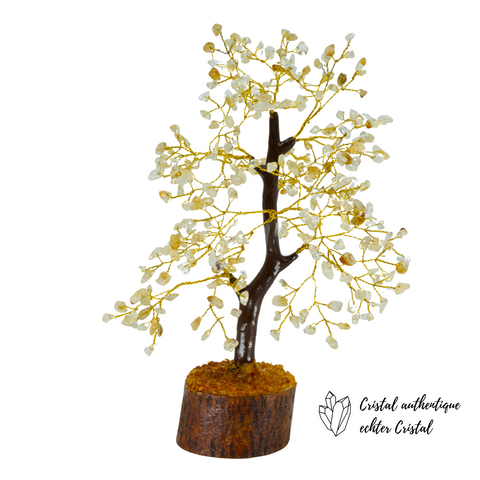 Arbre du Bonheur en Citrine 300 pierres 21 cm