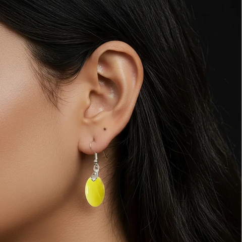 Boucles d’Oreilles Opale Verte Ovale – Équilibre sensoriel et renouveau intérieur