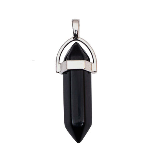 Pendentif Spitze aus Obsidian