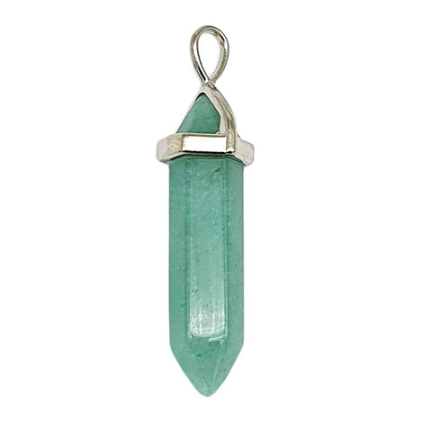 Pendentif Pointe en Aventurine Verte