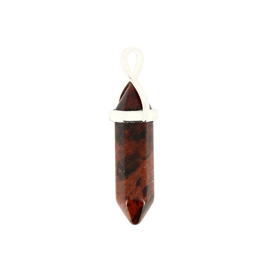 Pendentif Spitze aus Mahagoni-Obsidian