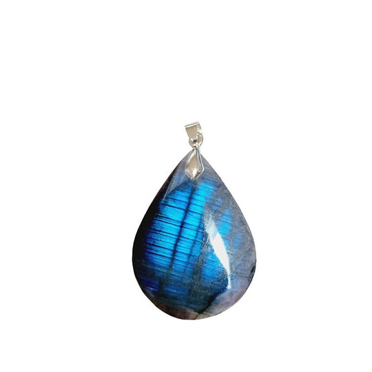 Labradorit Tropfen Anhänger Extra 2-2,5 cm