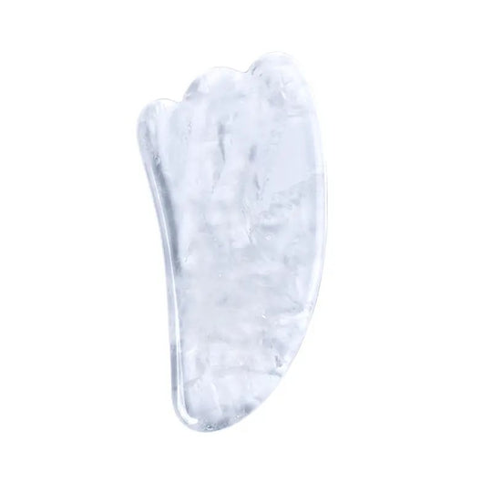 Planche de Gua Sha en Cristal de Roche – Massage et Clarté Énergétique