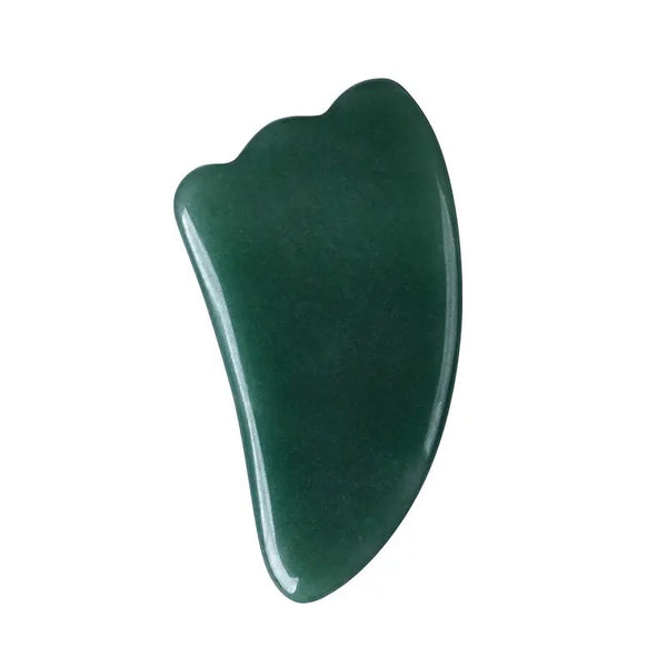 Planche de Gua Sha en aventurine verte pour massage