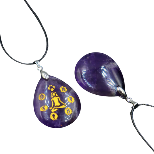 Pendentif Méditation en Améthyste – Sérénité et Connexion Spirituelle