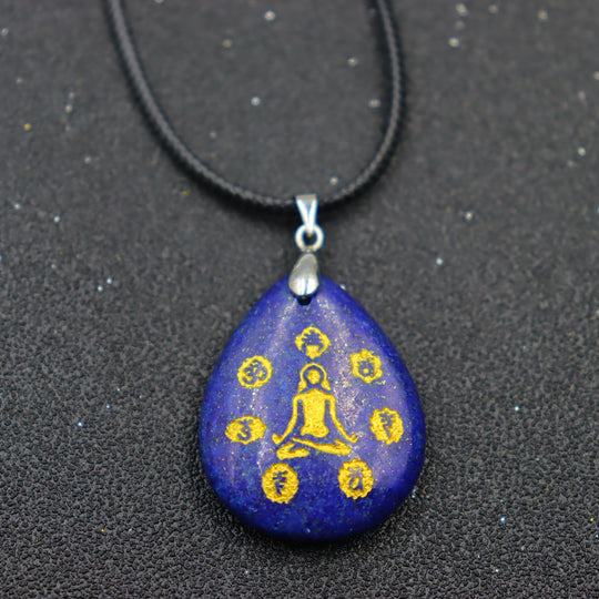 Pendentif Méditation en Lapis Lazuli – Sagesse et Sérénité
