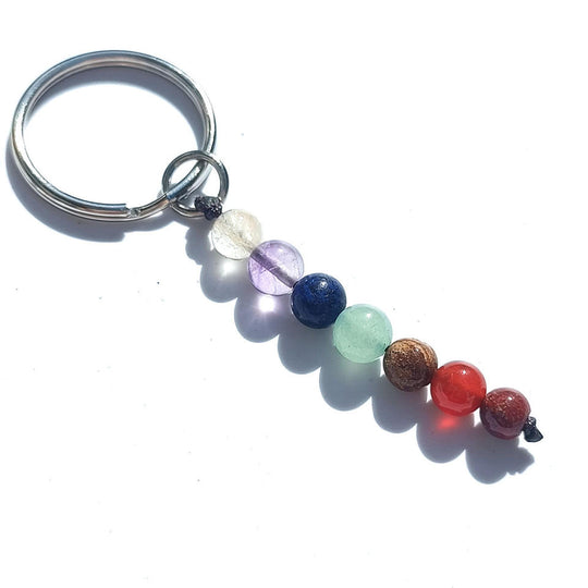 Porte-clé avec pierres chakras