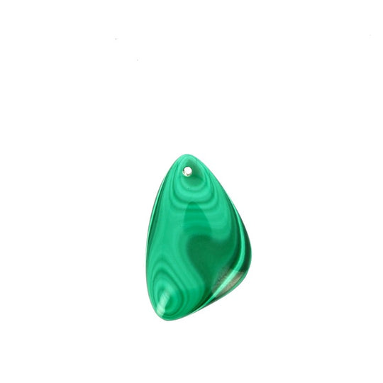 Pendentif en Malachite Véritable Forme Libre 29 x 19 mm