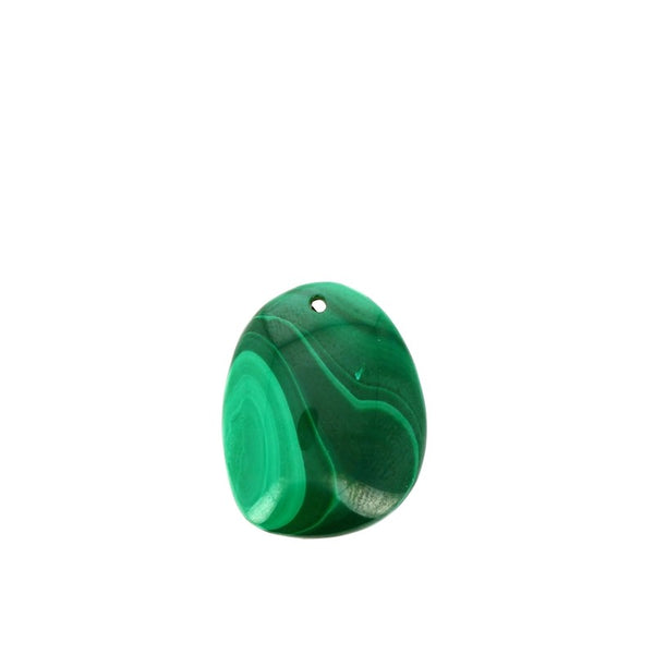 Pendentif en Malachite Véritable Forme Libre 26 x 20 mm