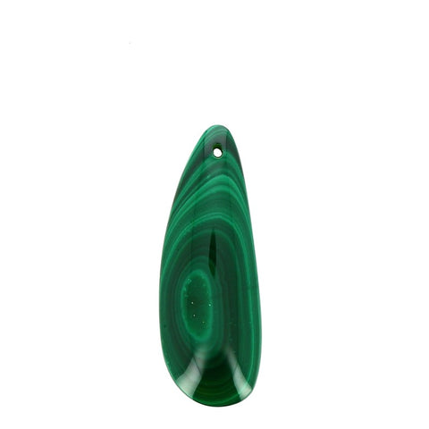 Pendentif en Malachite Véritable Forme Libre 44 x 16 mm