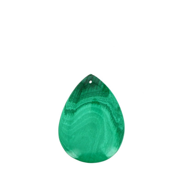 Pendentif en Malachite Véritable Forme Libre 32 x 29 mm