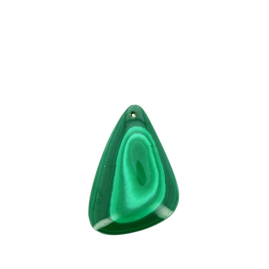 Pendentif en Malachite Véritable Forme Libre 32 x 22 mm