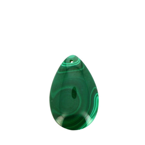 Pendentif en Malachite Véritable Forme Libre 34 x 23 mm