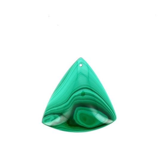 Pendentif en Malachite Véritable Forme Libre 31 x 32 mm