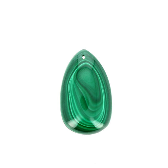 Pendentif en Malachite Véritable Forme Libre 34 x 20 mm