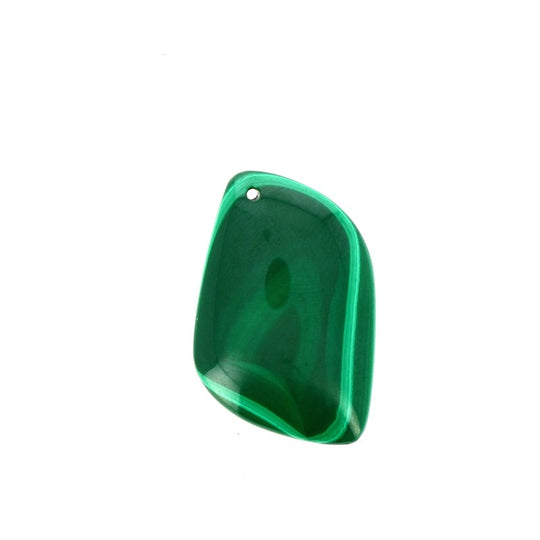 Pendentif en Malachite Véritable Forme Libre 32 x 22 mm (2)