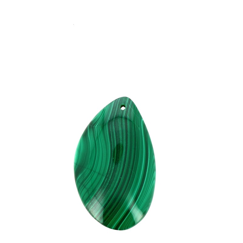 Pendentif en Malachite Véritable Forme Libre 36 x 23 mm (2)