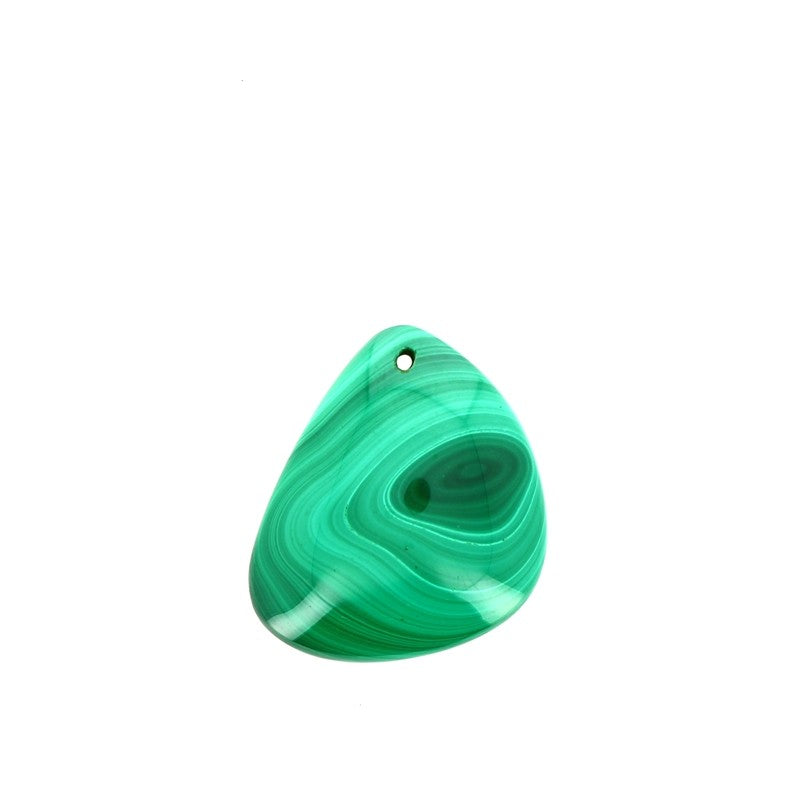 Pendentif en Malachite Véritable Forme Libre 29 x 24 mm