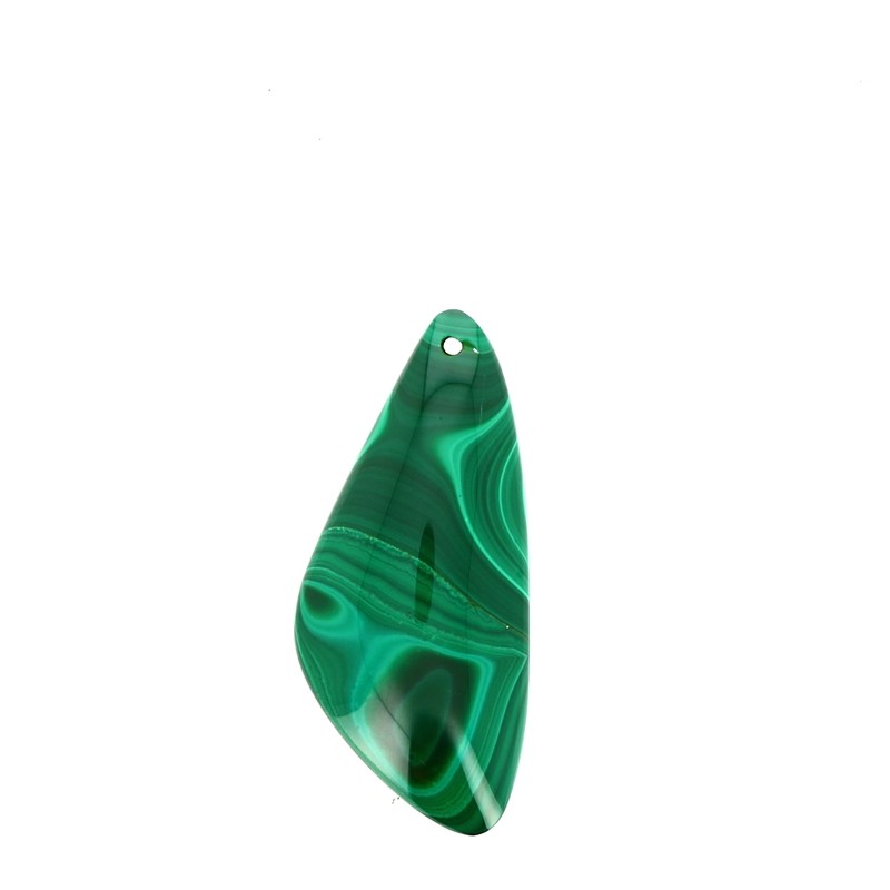 Pendentif en Malachite Véritable Forme Libre 39 x 18 mm