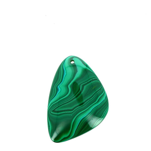 Pendentif en Malachite Véritable Forme Libre 39 x 27 mm