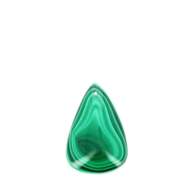 Pendentif en Malachite Véritable Forme Libre 32 x 22 mm