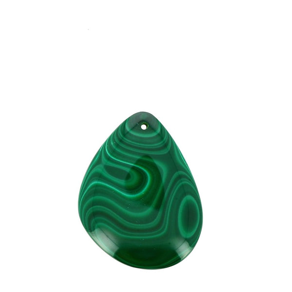 Pendentif en Malachite Véritable Forme Libre 35 x 30 mm