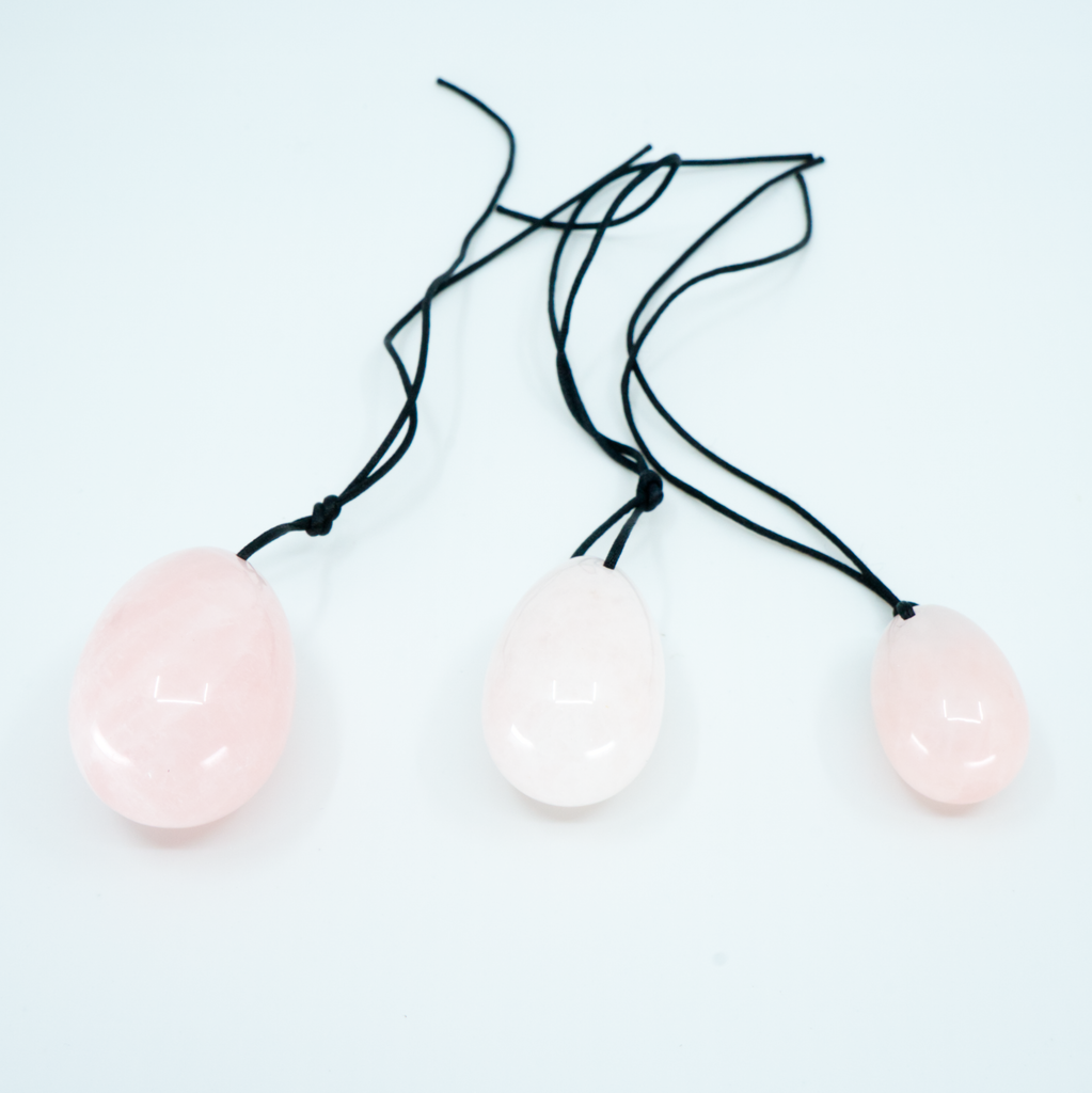 Œufs de Yoni en Quartz Rose - Amour, Guérison Émotionnelle et Douceur Intérieure