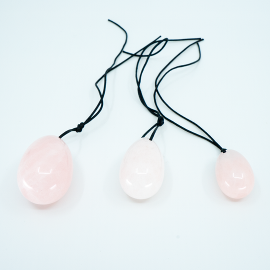 Œufs de Yoni en Quartz Rose - Amour, Guérison Émotionnelle et Douceur Intérieure