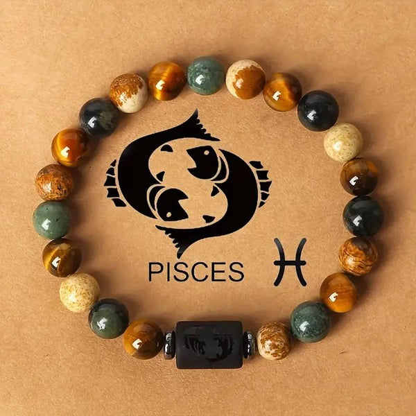 Bracelet Signe Astrologique Poissons – Intuition, Sensibilité et Spiritualité