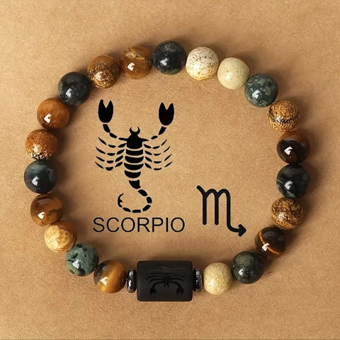 Bracelet Signe Astrologique Scorpion – Intensité, Transformation et Force Intérieure
