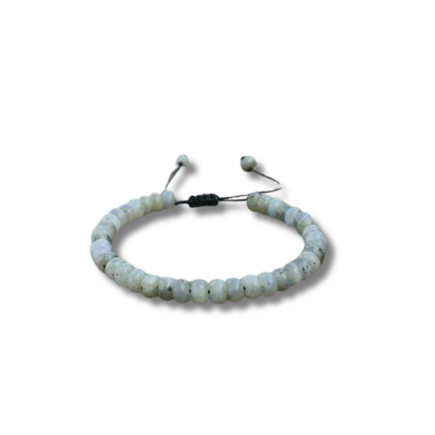 Bracelet Réglable en Jaspe Vert – Ancrage, Guérison et Harmonie Naturelle