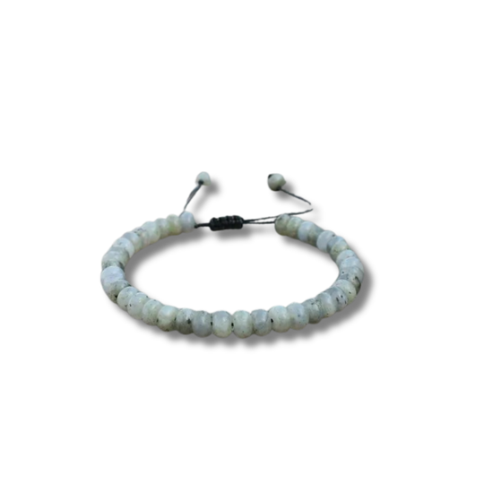 Bracelet Réglable en Jaspe Vert – Ancrage, Guérison et Harmonie Naturelle