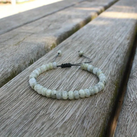 Bracelet Réglable en Jaspe Vert – Ancrage, Guérison et Harmonie Naturelle