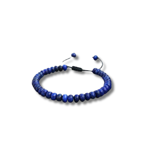 Bracelet Réglable en Lapis-Lazuli – Sagesse, Expression et Harmonie Intérieure