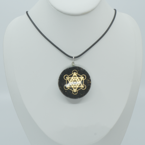 Pendentif en Tourmaline Noire Chargé en Énergie Reiki Orgon - Protection EMF et Purification Énergétique