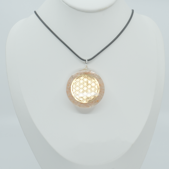 Sonnenstein-Pendant mit Reiki-Energie aufgeladen - Sonnenenergie und EMF-Schutz