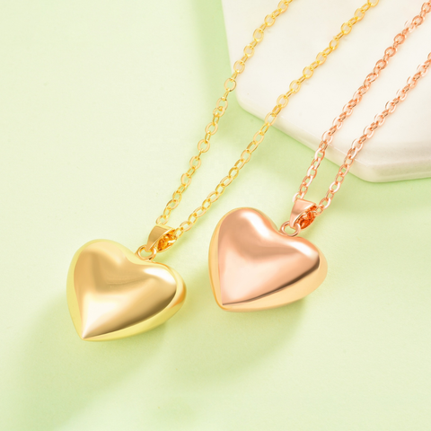 Bola de grossesse en forme de cœur, finition or rose