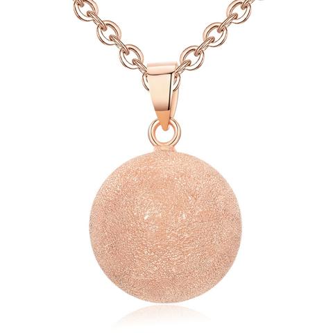 Bola de Grossesse Or Rose Sablé – Carillon Apaisant et Élégance Naturelle