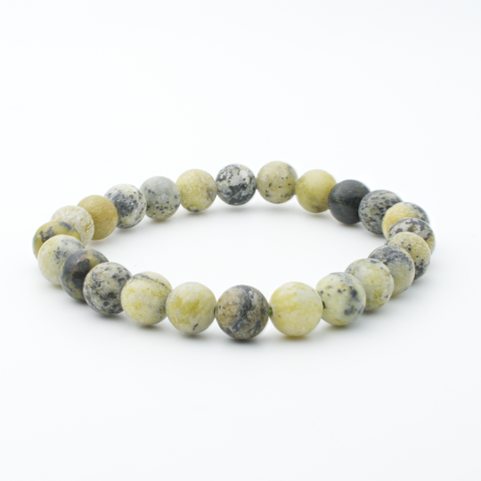 Bracelet en Serpentine – Régénération, Ancrage et Sérénité