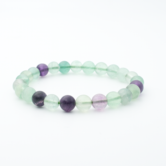 Bracelet en Multi-Fluorite – Clarté Mentale, Protection et Harmonie
